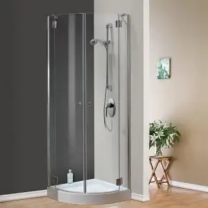 מקלחון מעוגל חמת דלתות נפתחות