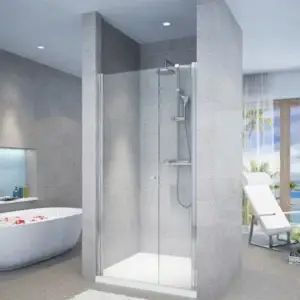 מקלחון חזית קבוע ודלת